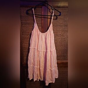 Elan EUC Womens Size Medium Pink Striped Dress